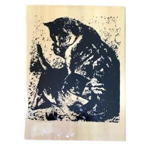 Anita’s “Cat & Kitten Playing” Rubber Stamp (NWT)